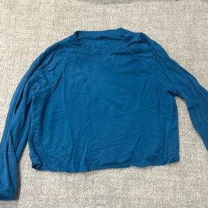Splits 59 cropped blue sweatshirt size medium
